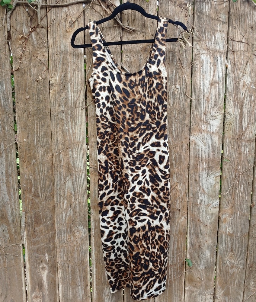 ANIMAL PRINT LONG DRESS